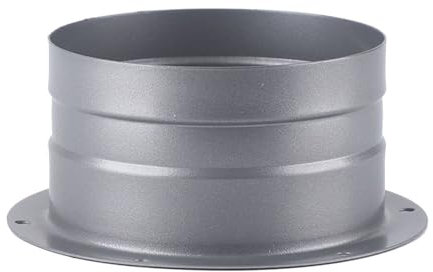 AZITICY Verbinder Lüftungsrohr Rundkanal Rohr Anschlussflansch - 75mm Lüftungsanlage Kanal Verbindungsstück aus Metall Wandflansch Montage Rundrohr für Lüftungssysteme (Modell B / 75mm)