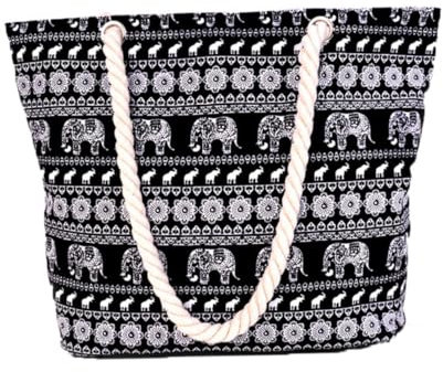 Einkaufstasche for den Strand, wasserfest, aus Segeltuch, mit Nähten, große Kapazität, modische Damen-Umhängetasche, Einkaufstasche, Strandtasche, wasserfest, Handtasche, Segeltuchtasche, Schultertasc