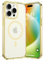TORRAS for iPhone 15 Pro Case with MagSafe, 12FT Military Grade Shockproof, 20W Safe & Fast Charging, Titanium Action Button, Magnetic Protective for iPhone 15 Pro Cover, Light Yellow