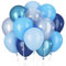 Luftballons Blau Ozean Geburtstagsparty Ballons mit Transparent Luftballon Hai Meer Geburtstag Party Dekor 60STÜCK 12ZOLL Metallisch Blau Helium Latex Ballon Meerjungfrau Wal Thema Party Zubehör