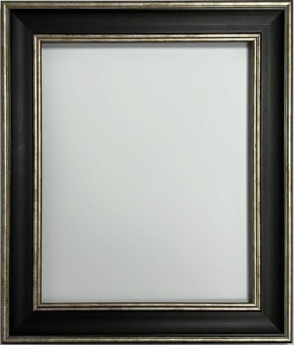 FRAMES BY POST Cadre photo scandinave noir avec verre en plastique argenté vieilli 61 x 45,7 cm