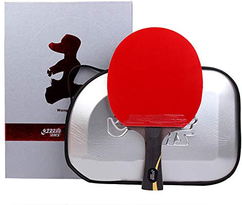 Fortschrittlicher Ping-Pong-Schläger, Tischtennisschläger-Set mit Aufbewahrungsbox, Schläger geeignet für professionelle Wettkämpfe und Training/Wie abgebildet/Langer Griff