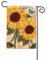 Studio M Sonnenblumen & Schmetterling, 45,7 x 30,5 cm, doppelseitiges Design, wetter- und UV-/lichtbeständiges Polyester, Outdoor-Flaggendekoration für Garten, Hof, Veranda