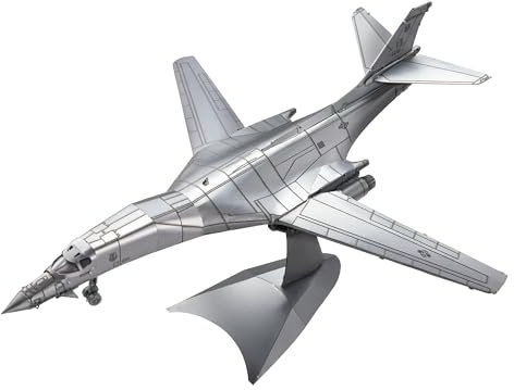 Piececool 3D Puzzle Metall B-1 Bomber Lanze, 3D Metall Puzzle Luftfahrzeuge, Modell Kämpfer für 340 Edelstahl, Geburtstagsgeschenk, Modellbausatz Erwachsene