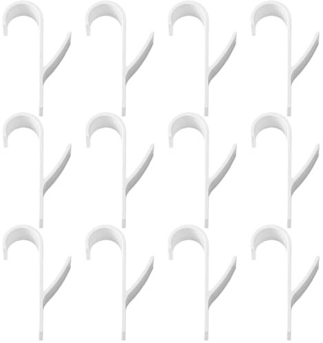 12 Piezas Gancho Toallero para Radiador Toallero,Plástico de Ganchos,Ganchos Toalleros Radiador Resistente al Calor, para Colgar, Colgador Toalla Ganchos Apto para Baño, Cocina(Blanco)