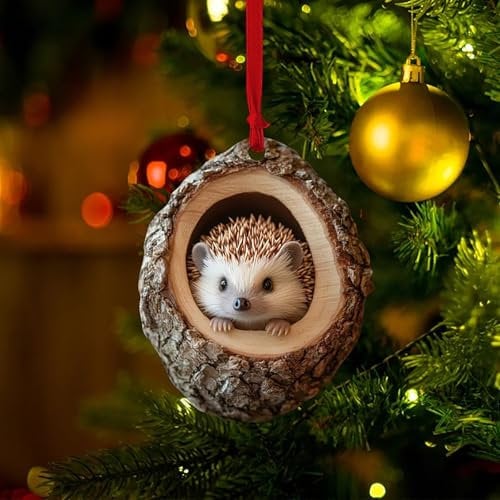 Animal Lovers Thanksgiving and Christmas Decorations,Personalize Farm Rustic Autumn Decorations,Unique Animal Christmas Ornaments,Christmas Tree Decorations for Home, Ceiling (christmas ornaments-JJ)
