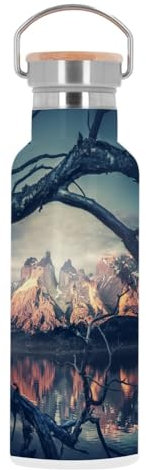 Edelstahl Thermosflasche - Lake Pehoe Torres Del Paine Nationalpark von Chilie - 500 ml