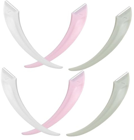 FRCOLOR 6stücke Gesichtshaare Entfernen Mit Augenbrauenrasierer Für Frauen Gesichtsrasierer Aus Abs-konstruktion Rostfrei Tragbar Mit Rutschfestem Griff Saubere Augenbrauenpflege