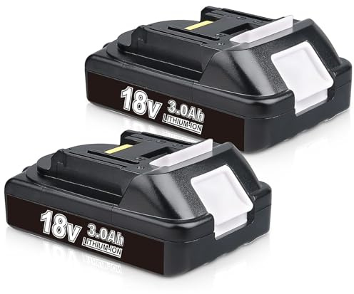 2 Stück 3,0Ah Li-Ion Ersatzakku für Makita 18V Akku Kompatibel mit Makita Akku BL1850 BL1830 BL1815 BL1840 BL1860 Werkzeugakku
