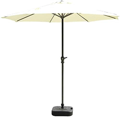 Ampelschirm, Gartenschirm, 2,74 m, beige, Terrassenschirm – Sonnenschirm für Tisch und Stühle im Freien mit Kurbel und 8 Streben für Garten, Terrasse, Hinterhof und