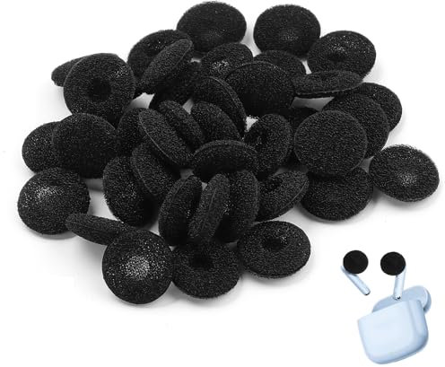 40 PCS Almohadillas Auriculares para Auriculares In-Ear, Color Negro, Compatibles con Diámetros de 13-18mm, Proporcionan Confort Extremo y Aislamiento Sonoro para Amantes de la Música