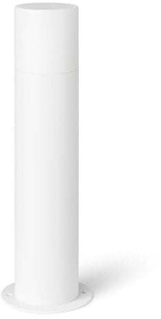 Lampione paletto da giardino esterno in alluminio con attacco E27 IP54 impermeabile moderno (Bianco)