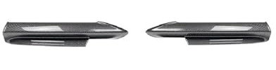 DACOLWZING Auto Front Stoßstange Splitter Lip Carbon Fiber Außen Schutz Kompatibel for BMW E90 E91 335i 335d 330d 330i 325i M-Tech 2005-2008(Front horn pattern)