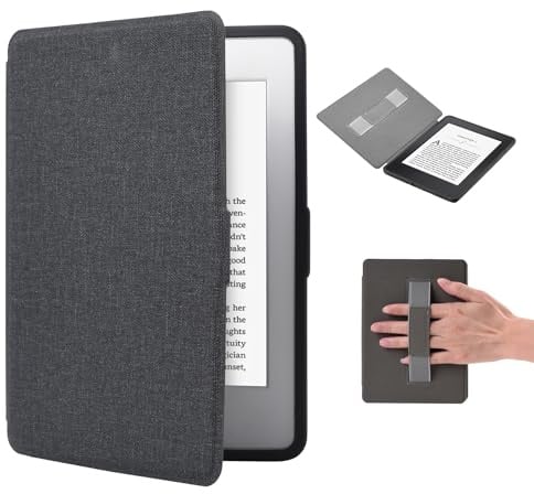 Custodia per Kindle 11ª generazione 2024, 6 cover per Kindle 2024/2022, cinturino da polso con funzione sleep/wake, e-reader (modello n. RS23CV/C2V2L3)