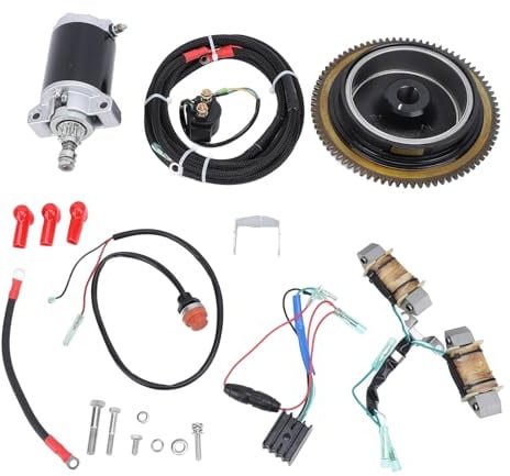 Mtlavishness 4-Takt 15 PS Außenbordmotor-Umbau-Elektrostarter-Kit F15 Elektrostarter-Kit