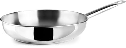 IBILI - Sartén Ebbe 22 Cm, Acero inoxidable, Apto para induccion, sin antiadherente