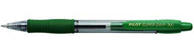 PILOT 160936 Druckkugelschreiber SUPER GRIP M, Strichfarbe: grün