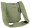 GURU SHOP Sadhu Bag Gestreift, Goa Tasche, Schulterbeutel - Grün, Unisex - Erwachsene, Baumwolle, 35x35x12 cm