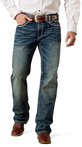 ARIAT Men's M4 Low Rise Coltrane Boot Cut Jean, Durango, 33W x 30L