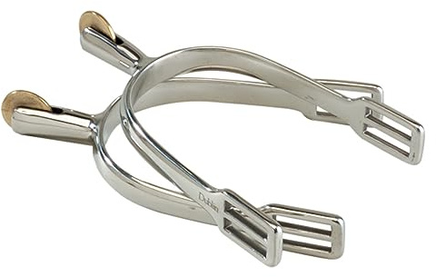 Korsteel - Éperons Rowel lisses pour femme - 30 mm avec sangles
