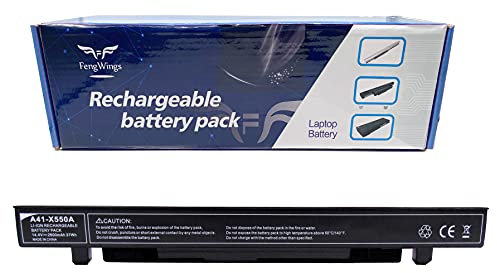 FengWings® 14.4V 2600mAh A41-X550A Laptop Batteria Compatibile con ASUS X450CA X450EA X550CA X550CC X550LA X550LB X550LD X550JD X550JK X550LN X550VC X550EP X550WE X552CL X552EA FX50JK F550C R510CA