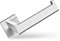 ECENCE Toilettenpapierhalter in Chrom WC-Rollenhalter Eckiges Design aus rostfreiem Edelstahl 304 offene Halterung Kein Abrutschen der Rolle + Montagematerial