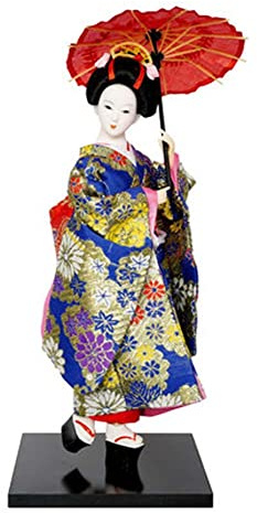 Fancy Pumpkin Japanische Puppen Geisha Mädchen Geiko Kimono Puppe Home Dekoration Kunst Sammlung, D-12