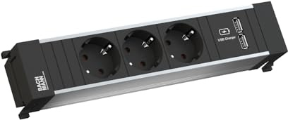 BACHMANN Power Frame Medium 3X Schutzkontakt 1xUSB Charger