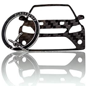 BlackStuff Porte-Clés En Fibre De Carbone Compatible Avec Focus RS MK2 2004-2011 Voiture