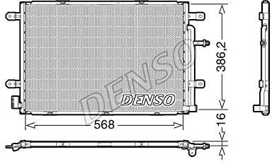 Denso Condenser Air Conditioner Dcn02039