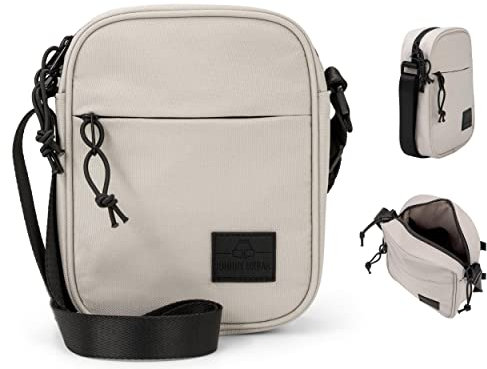 Johnny Urban Umhängetasche Herren & Damen Klein Sand Luis Kleine Schultertasche aus Recycelten PET-Flaschen für Freizeit, Festival & Urlaub - Hochwertige Crossbody Tasche - Wasserabweisend