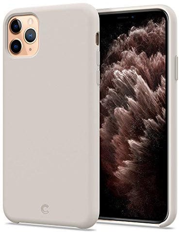 CYRILL Basic Silicone Designed for iPhone 11 Pro Max Case, Slim Liquid Soft Silicone with Microfiber Lining Protective Case Cover for iPhone 11 Pro Max Case (2019) - Stone