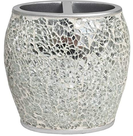 Sweet Home Collection Contemporary Decorative Beautiful Designs Bath Shower Tub Décor, Polyresin, Glamour, Toothbrush Holder