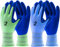 PROGANDA Gardening Gloves 3 Pairs for Men Women, Superior Grip Latex Durable Double Coating Work Gloves Colourful Comfortable Breathable, Garden Construction Car Outdoor