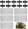 Chudian 5 Pieces Aquarium Dividers, Black Fish Tank Isolate Board Aquarium Filter Grid Plastic Filtration Plate Fish Tank Divider Tray with 10 Pieces Sucker Clips (30 * 15CM)