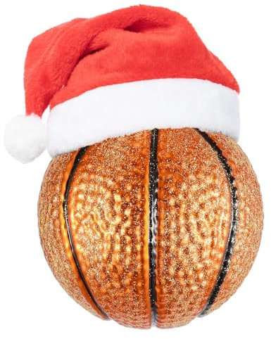LEJHOME Basketball-Partygeschenke, Basketball-Hängeornamente, Geschenk für Kinder, Glasgeblasen, 8 cm, Basketball, Sport, Ornamente, Urlaub, Geburtstag, Festival, Geschenke für Kinder, Jungen, Mädchen
