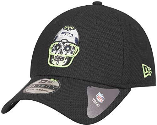 New Era 39Thirty Diamond Cap - Skull Seattle Seahawks - XS/S