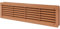 Rejilla de ventilación para puertas – Rejilla de ventilación – Cuarto de baño, gabinete, garaje a través de la cubierta de ventilación – Color: marrón - 46 x 13.5 cm (44 x 12 cm)