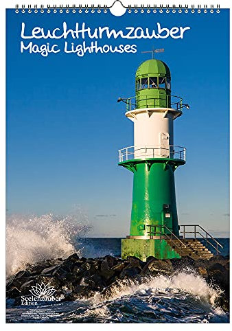 Leuchtturmzauber DIN A3 Kalender Hochformat - Immerwährender Kalender Leuchtturm - Seelenzauber