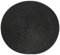 FunWheat Lot de 4 sets de table ronds tressés pour tables de salle à manger, lavables, antidérapants, 38,1 cm (noir, 4 pièces)