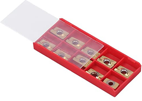 10 PZ Inserti per Tornitura, Inserti in Metallo Duro Rivestiti Utensili da Taglio per Fresatura per Tornio CNC APMT1604 per Tornitura e Finitura di Materiali Metallici