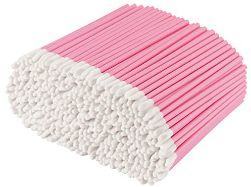 Pink Lip Wands Applicators Disposable - Vaincre 500PCS Lip Brush, Lipstick Make Up Lint Free Brush Gloss Wands, Makeup Applicator Beauty Tool Kits
