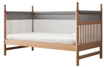 WAEYZ Nähbett für Kinder, Erweitern Neugeborenes Seitenbett Plattform aus Holz Bettrahmen Matratze Spleißen Erweiterung Kinderbett, mit 5cm Matratze (Color : Style 2, Size : 160x60x40cm)