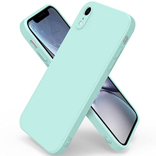 AK Custodia per iPhone XR 6,1 Cover in Silicone Liquido Ultra Sottile con Rivestimento in Morbido Tessuto in Microfibra, Custodia Protettiva Completa per iPhone XR