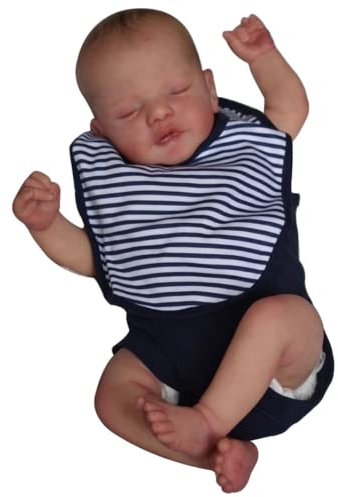 Lonian 19 Zoll 49cm Baby Puppen Reborn Kleinkind Puppe Real Life Wie Neugeborene Puppen Magnet Schnuller Geburtstagsgeschenke Spielzeug