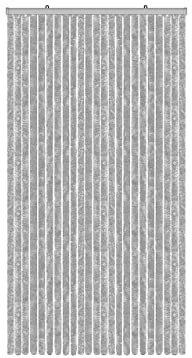BIANCHERIAWEB Rideau antimouche anti-mouche chute panneau porte fenêtre maison en chenille gris 100 x 220 cm