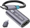 Carte de capture HDMI 4K Cam Link - Carte de capture vidéo HDMI vers 1080p de type C pour système Windows Mac OS pour streaming de jeux et réunions avec adaptateur USB C pour régler PS3 4, Switch,