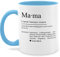 Tasse Tassen 325ml - Mama Geschenk Definition I Weihnachten I Substantiv I Geschenkidee Geburtstag Mutti Danke sagen - 325 ml - Hellblau - geschenke für werdende mütter muttertagstasse mom