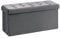 Bonlife Folding Velvet Ottoman Storage Bench,Long Shoes Bench,Footrest Stool Seat,Toy Chest Storage Box with Lid,Footstool for Living Room,80x40x40cm