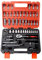 Set di chiavi a cricchetto e chiavi a bussola da 46 pezzi Kit di riparazione di cacciaviti da 1/4 di pollice Set di chiavi a bussola combinate con custodia per la casa, auto, automobili, biciclette